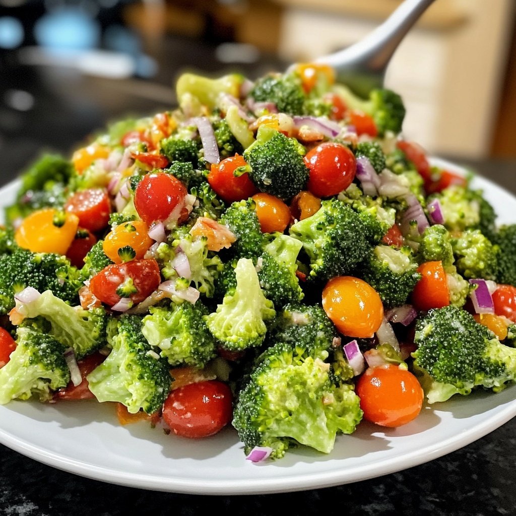 Brokkoli-Salat als Beilagensalat zum Grillen