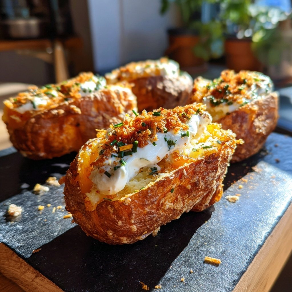 Ofenkartoffeln mit Zitronenjoghurt