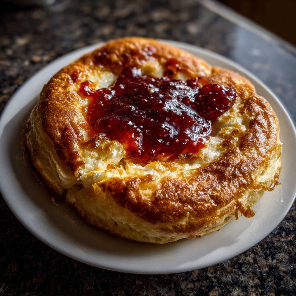 Pfannkuchen mit Marmelade