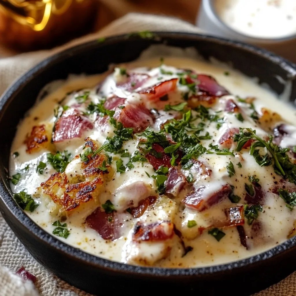 Perfekt Gerösteter Rosenkohl mit Knusprigem Speck & Cremiger Knoblauchsauce