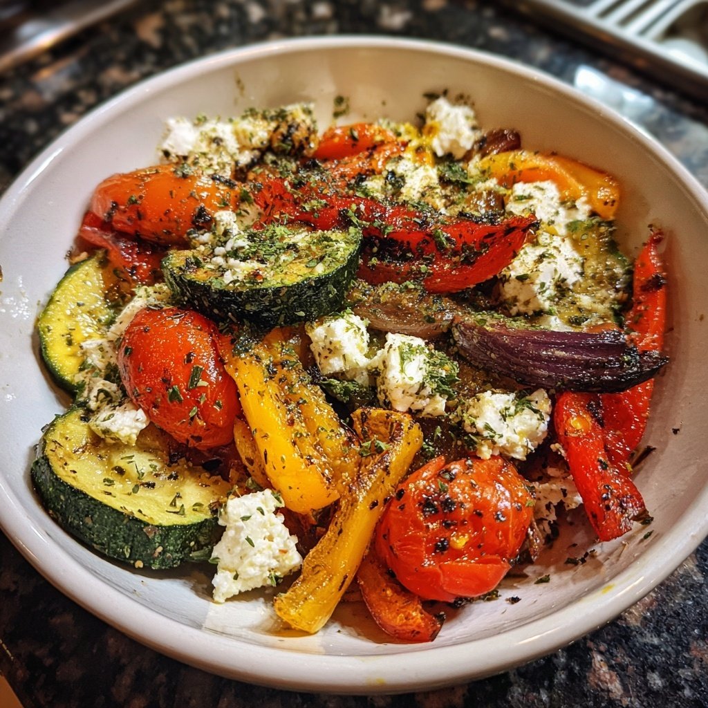 Gesund & Leicht Mediterrane Gemüsepfanne mit Feta