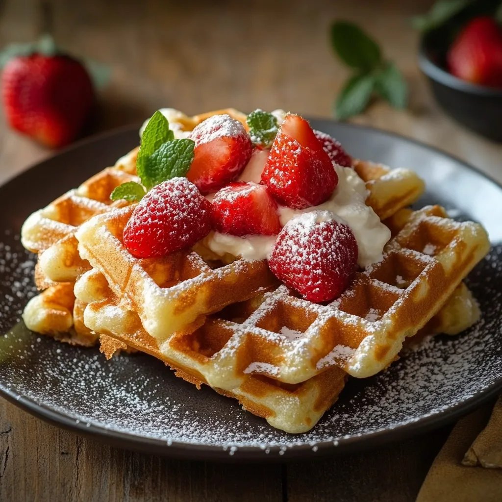 Authentische Liège Belgische Waffeln Rezept