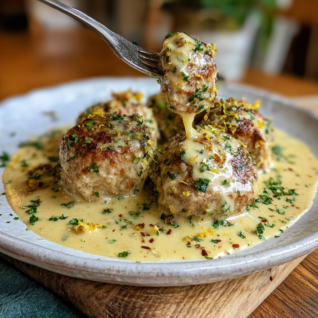 Kalbsmedaillons mit Zitronensauce