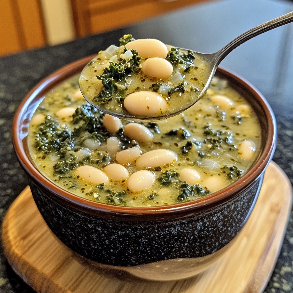 Toskanische Grünkohlsuppe mit weißen Bohnen