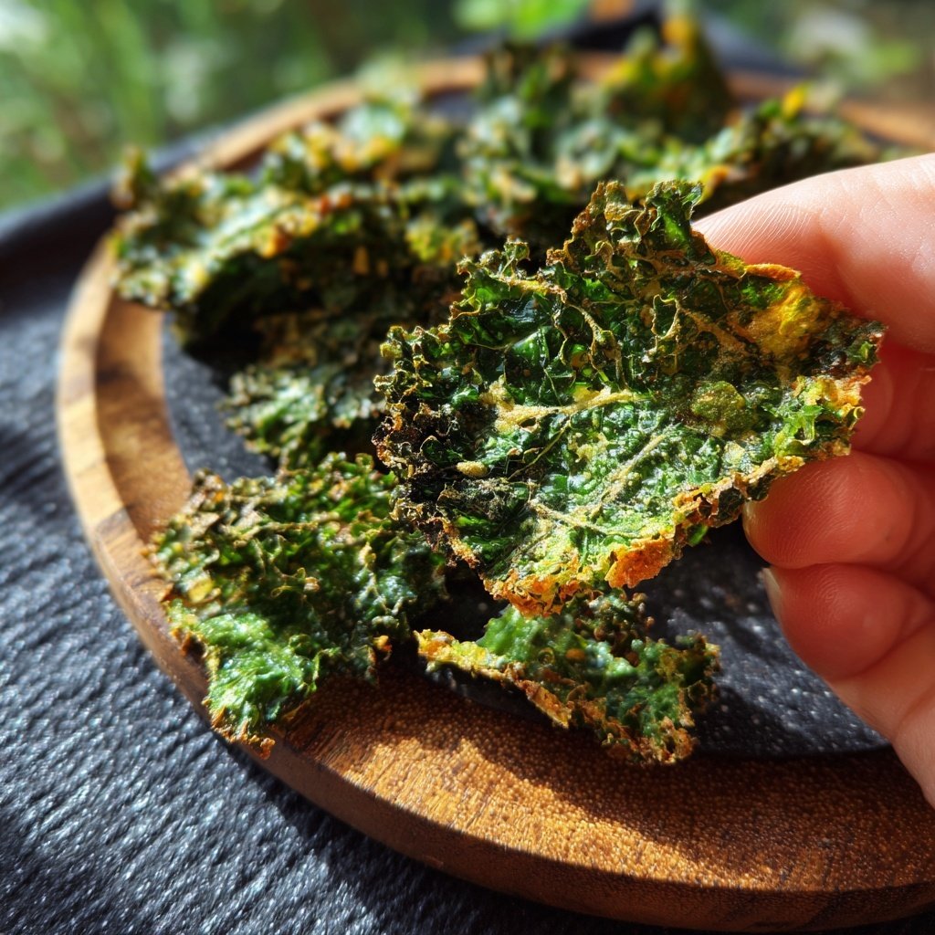 Grünkohl Chips als gesunder Snack