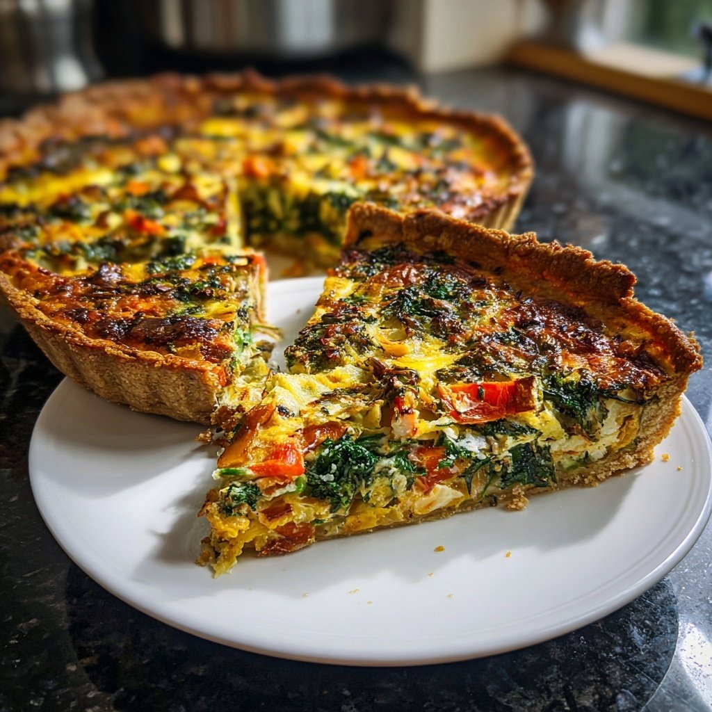Gemüse-Quiche mit Kräutern